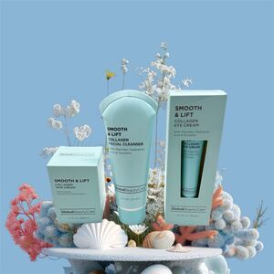 Global Beauty Care Smooth & Lift 3pc. Set NEW Facial Cleanser, Skin & Eye Cream